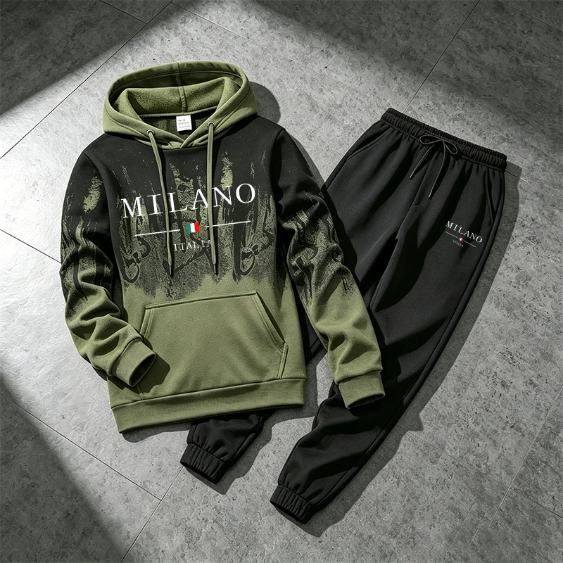 Men'S Winter Fashion - Italy Fashion Sportswear 2pcs Set Male