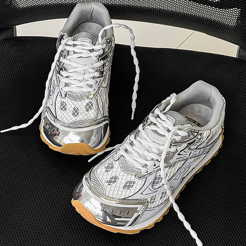 Mens Fashion Trainers - Fashion Woman Mens Mesh Lace-Up Flat