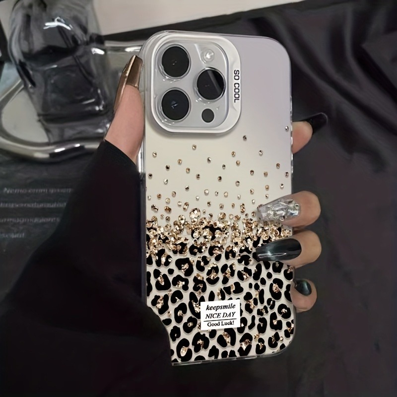 Mens Fashion Combination - Fashionable Diamond Leopard Print Laser Design