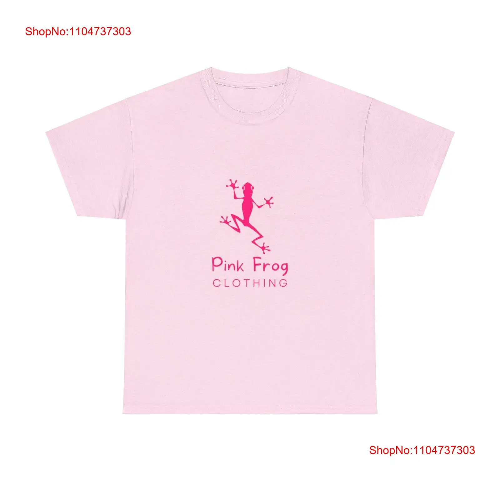 Men'S Fashion Pink Shirt - Stunning Pink Frog Heavy Cotton T