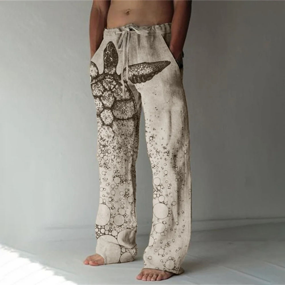2025 Handsome Turtle Printed M - огляд і ціна Men'S Fashion Pants 2025