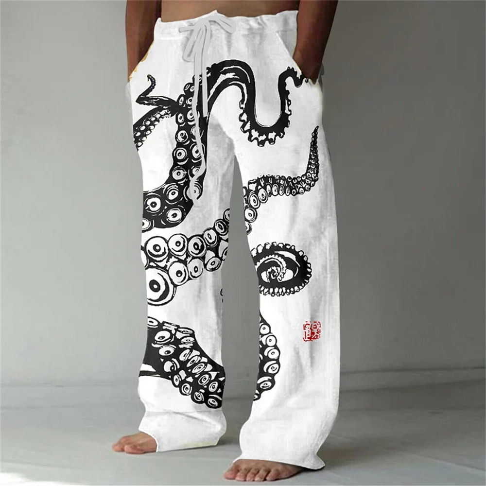 2025 Handsome Turtle Printed M - огляд і ціна Men'S Fashion Pants 2025