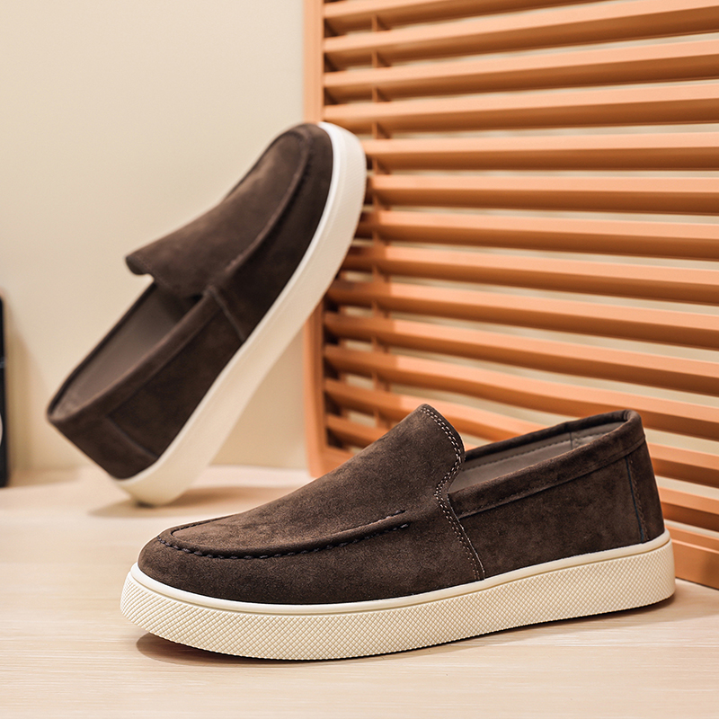 Men's Casual Shoes Suede Leath - огляд і ціна Suede Loafers Men