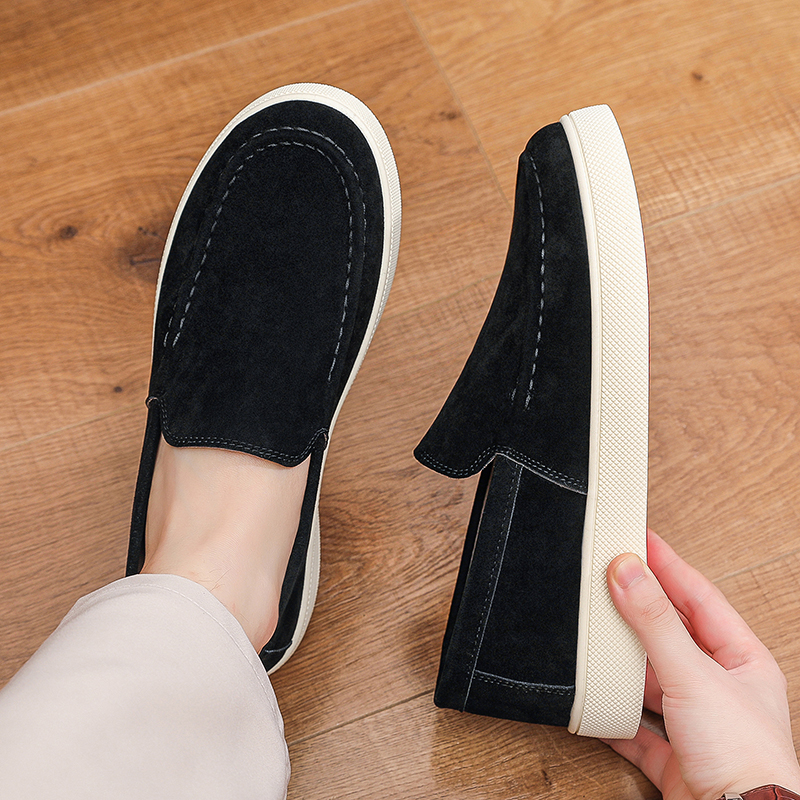Men's Casual Shoes Suede Leath - огляд і ціна Suede Loafers Men