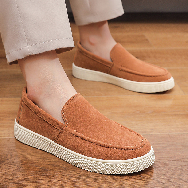 Men's Casual Shoes Suede Leath - огляд і ціна Suede Loafers Men