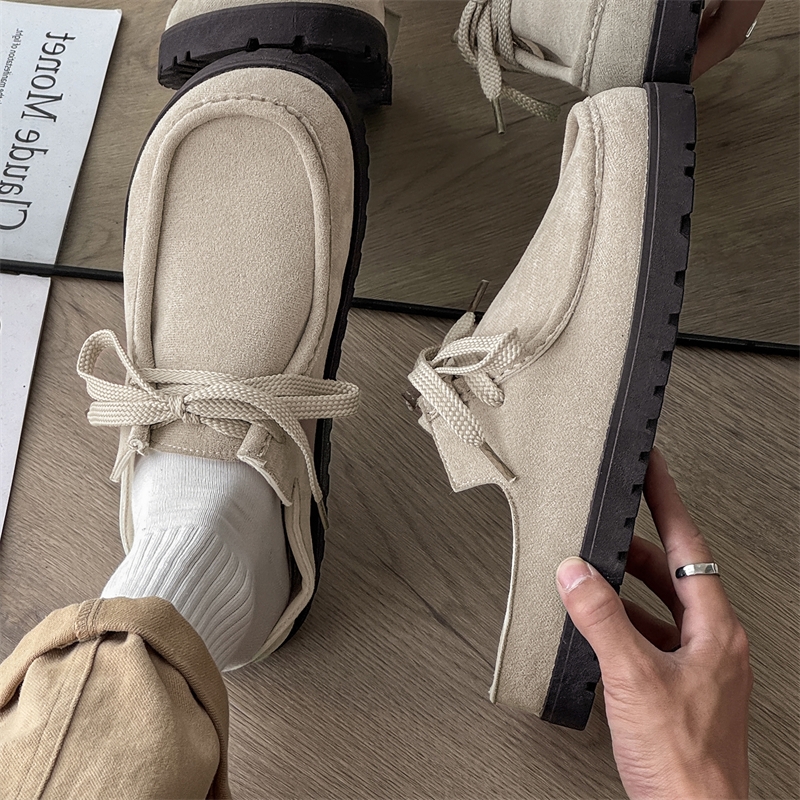 Fashion Men Half Slippers Sued - огляд і ціна Suede Loafers Men