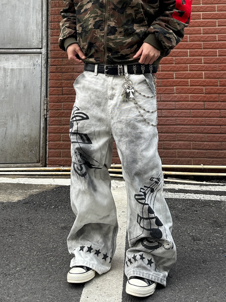 2025 American Retro Y2K Style  - огляд і ціна Men'S Fashion Jeans 2025