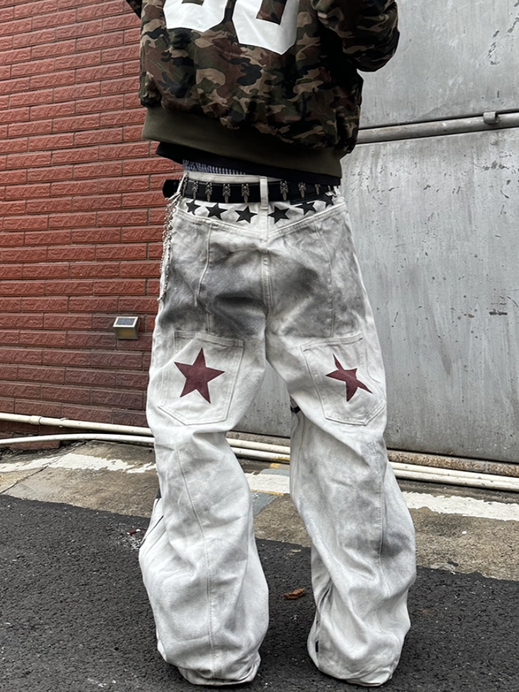 2025 American Retro Y2K Style  - огляд і ціна Men'S Fashion Jeans 2025