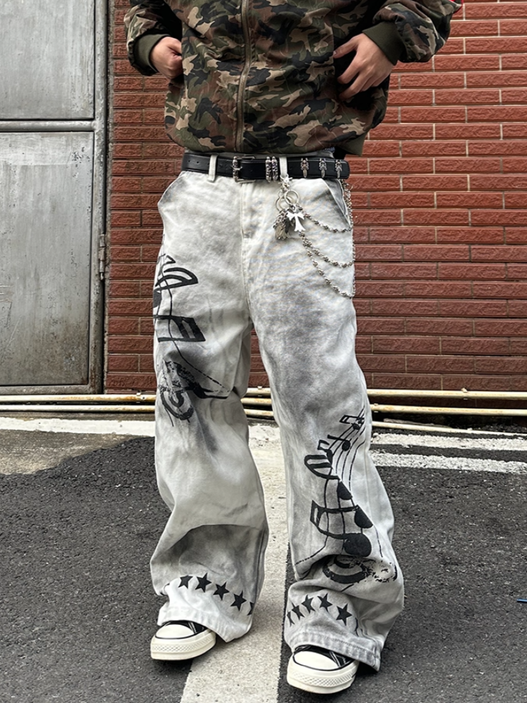 2025 American Retro Y2K Style  - огляд і ціна Men'S Fashion Jeans 2025
