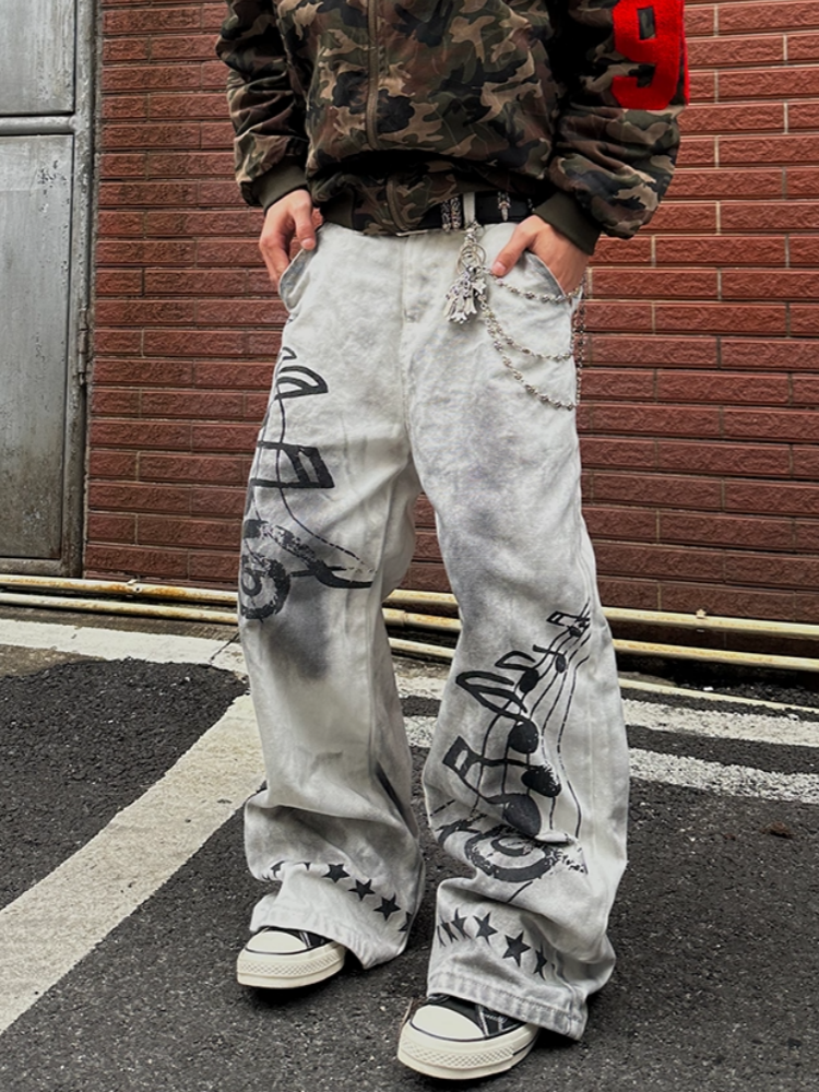 2025 American Retro Y2K Style  - огляд і ціна Men'S Fashion Jeans 2025