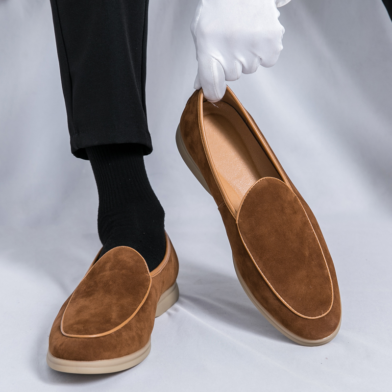 Fashion Men Luxury Brand Loafe - огляд і ціна Suede Loafers Men
