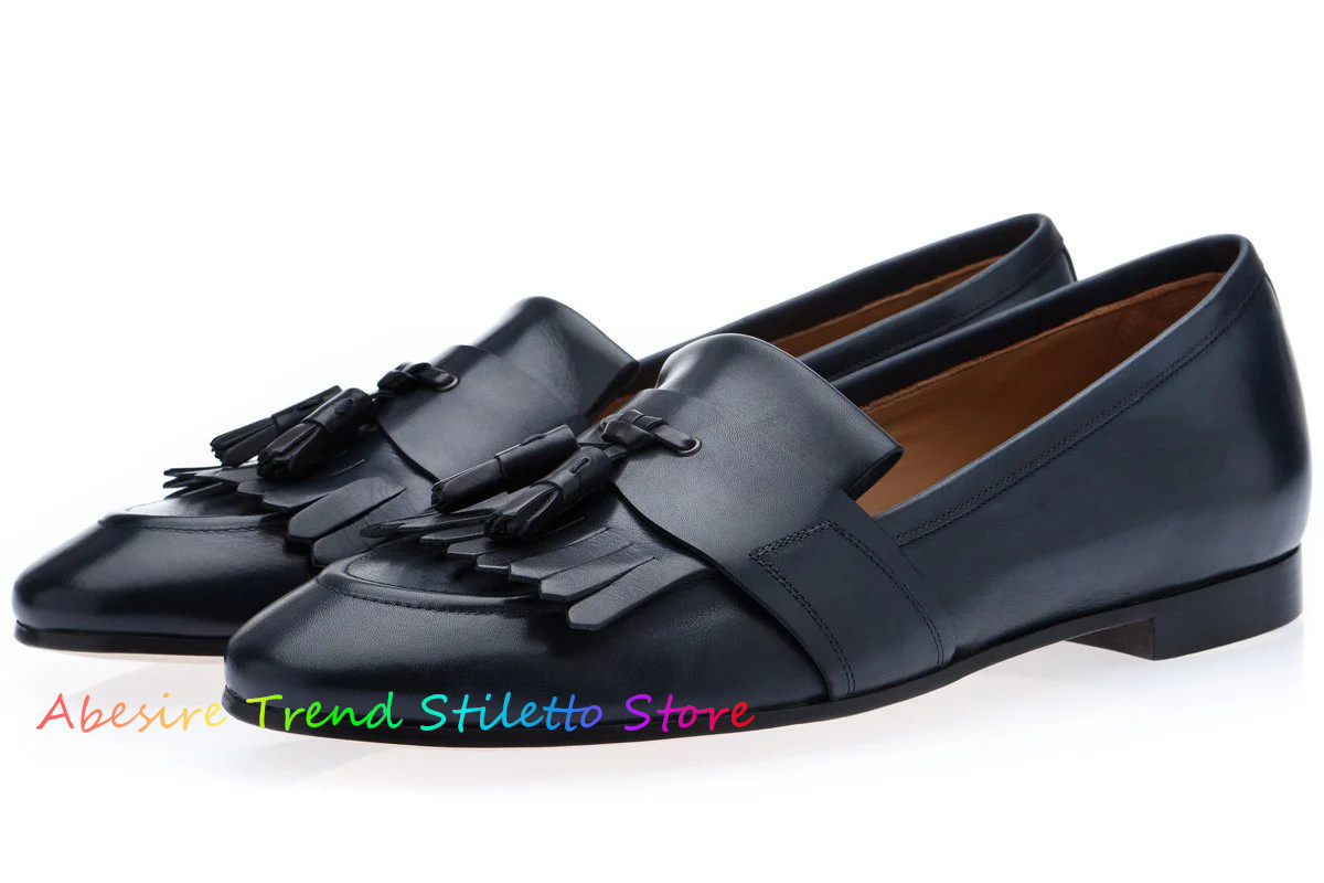 Leather Fringed Loafers Men Ta - огляд і ціна Suede Loafers Men