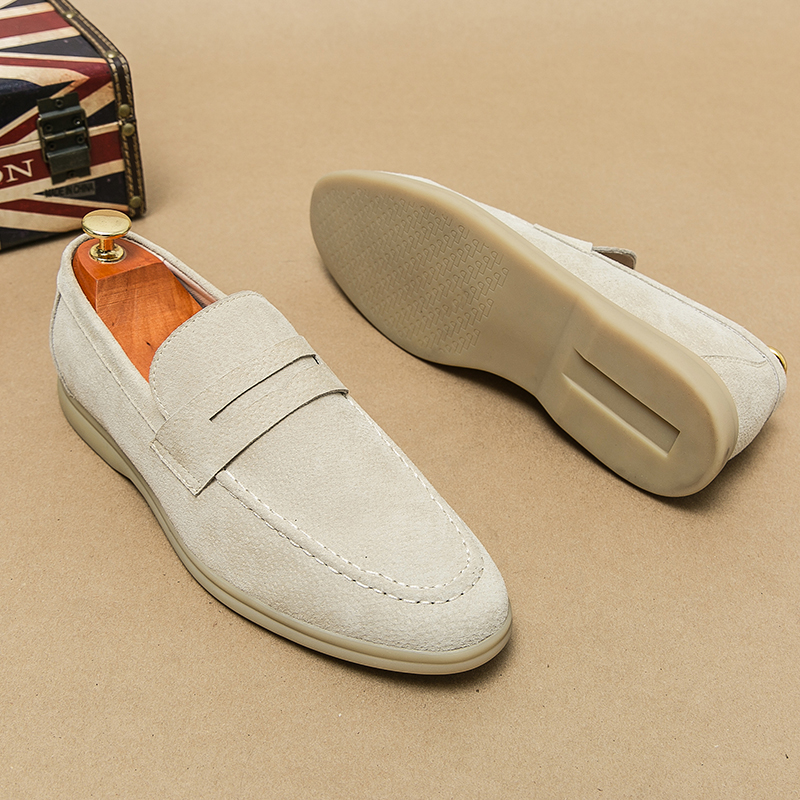 Men's Luxury Brand Genuine Lea - огляд і ціна Suede Loafers Men