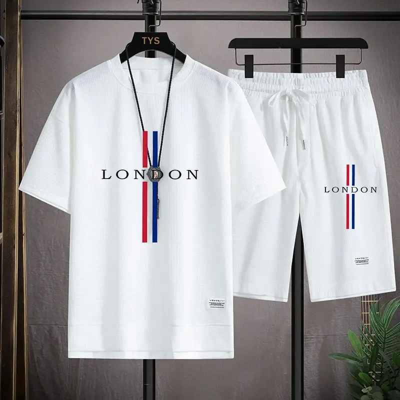 Summer new men's suit, short-s - огляд і ціна Mens Fashion Combination