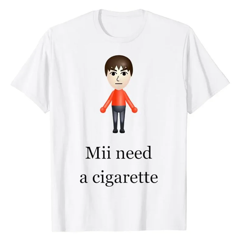 Mii Needs Cigarettes, T-shirts - огляд і ціна Men'S Fashion Haircuts
