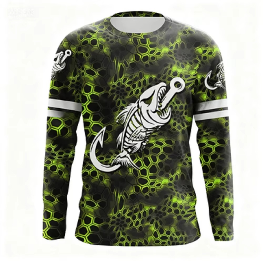 Fashionable Bass Pattern Crew  - огляд і ціна Mens Fashion Trend