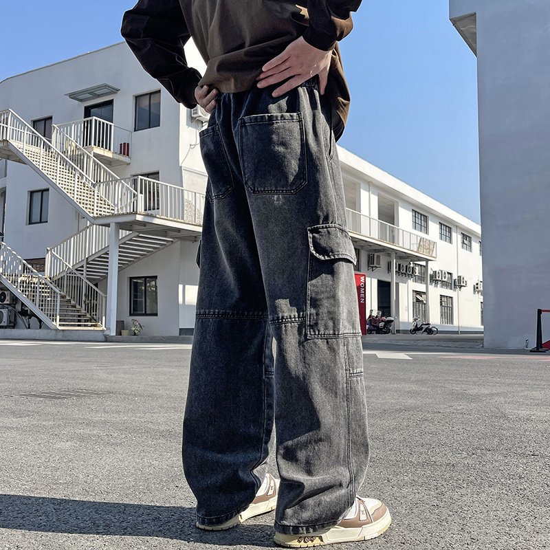 2025 new men's cement grey wor - огляд і ціна Men'S Fashion Jeans 2025