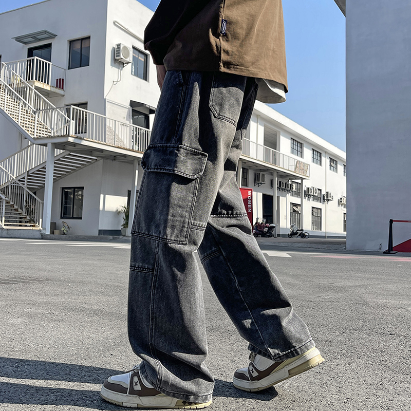 2025 new men's cement grey wor - огляд і ціна Men'S Fashion Jeans 2025