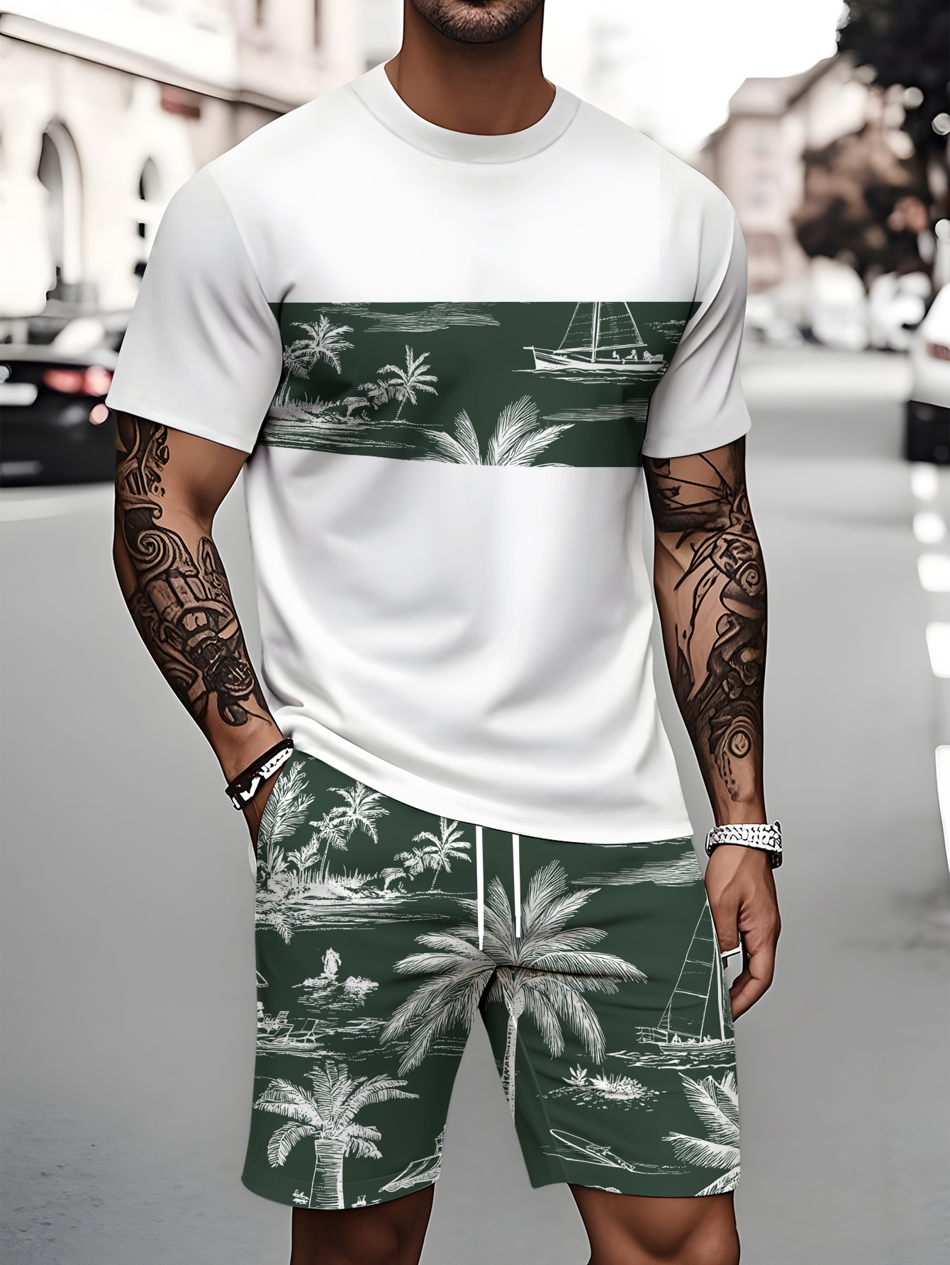 2026 Summer Fashion T-Shirt an - огляд і ціна Mens Fashion Trend