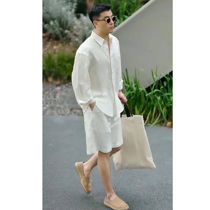 Summer Casual Set Lyocell Line - огляд і ціна Mens Fashion Trend