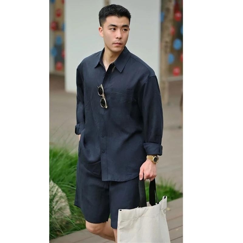 Summer Casual Set Lyocell Line - огляд і ціна Mens Fashion Trend