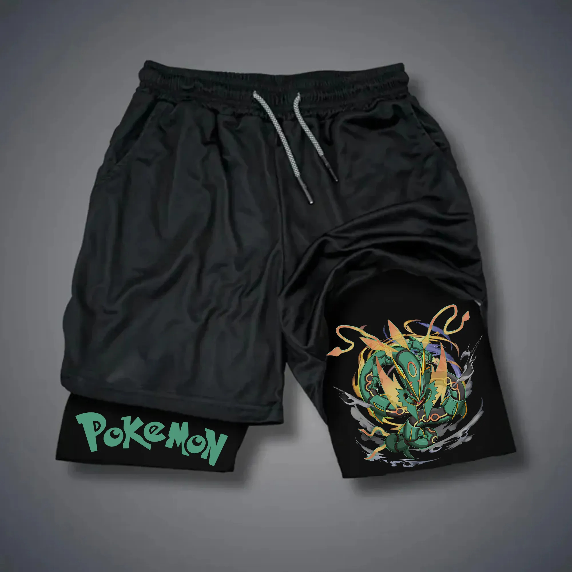Pokemon Rayquaza Shorts Men Co - огляд і ціна Men'S Fashion Pants 2025
