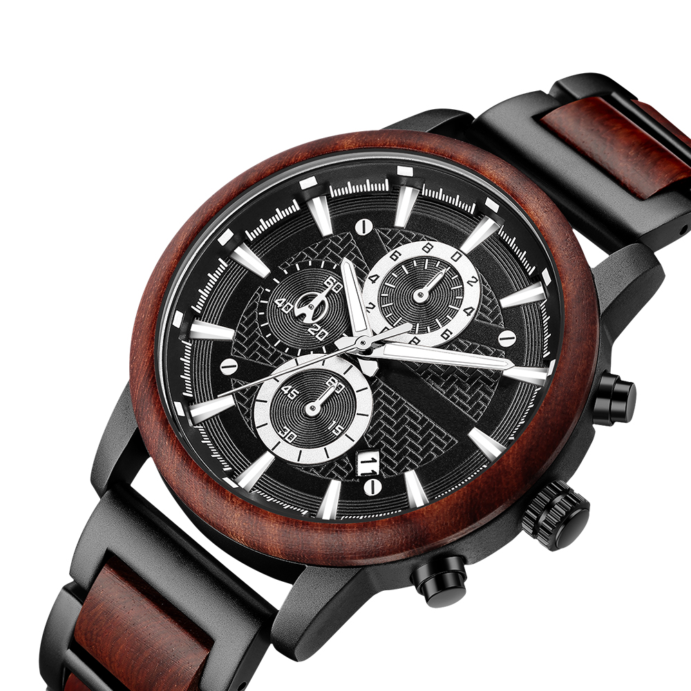 Alloy & Wood Combined Strap Wa - огляд і ціна Mens Fashion Combination