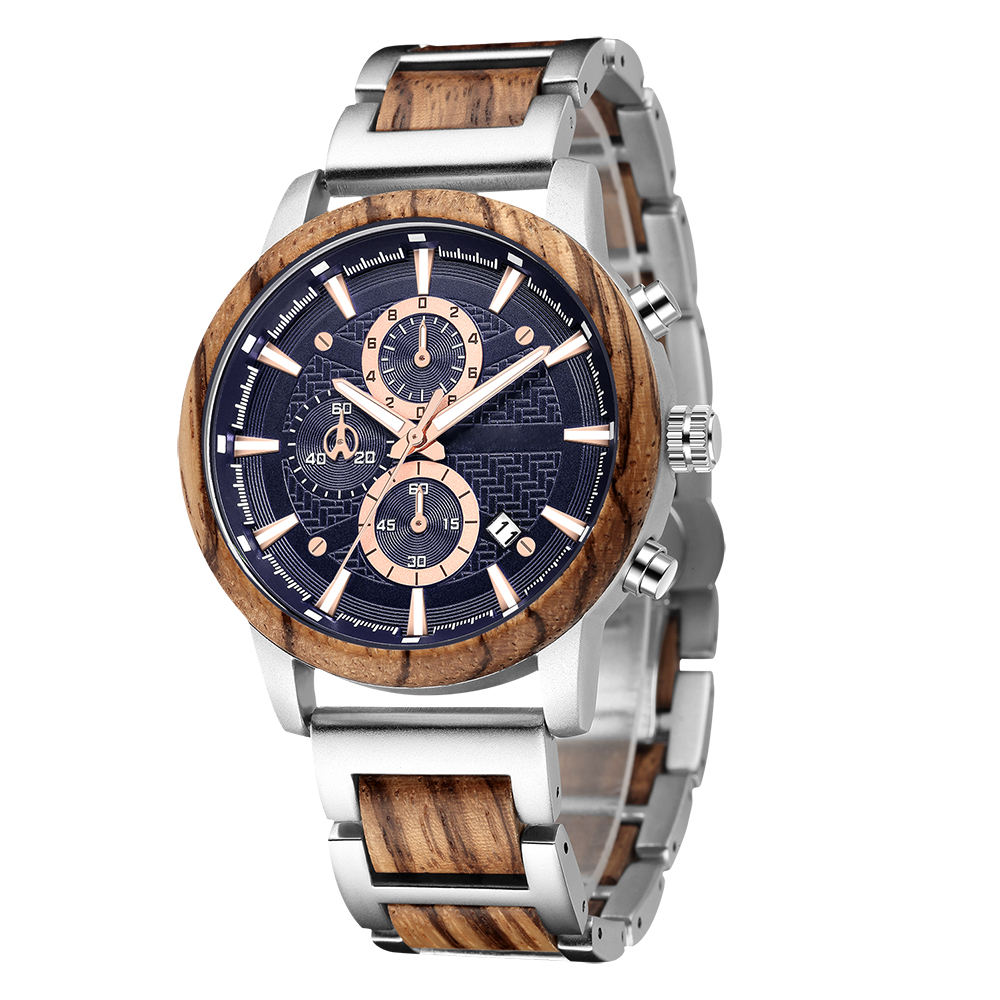 Alloy & Wood Combined Strap Wa - огляд і ціна Mens Fashion Combination