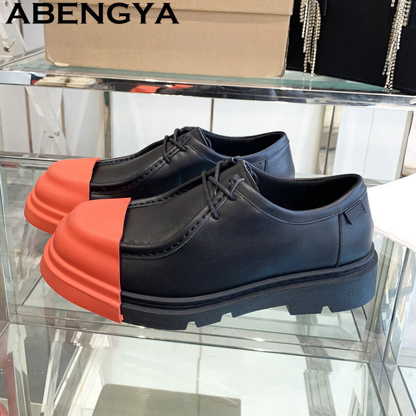 Multicolour Real Leather Thick - огляд і ціна Men'S Fashion Loafers Shoes