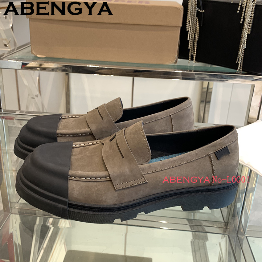 Multicolour Real Leather Thick - огляд і ціна Men'S Fashion Loafers Shoes