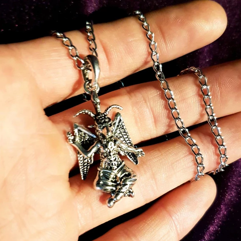 Baphomet Necklace-Occult Left  - огляд і ціна Xl Men'S Fashion