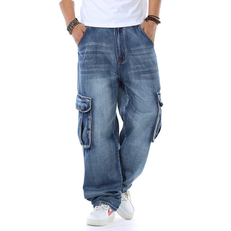 Mens Baggy Jeans Spring and Au - огляд і ціна Men'S Fashion For Fat Guys