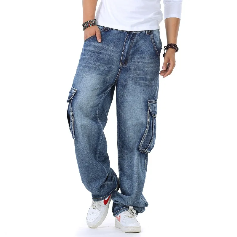 Mens Baggy Jeans Spring and Au - огляд і ціна Men'S Fashion For Fat Guys