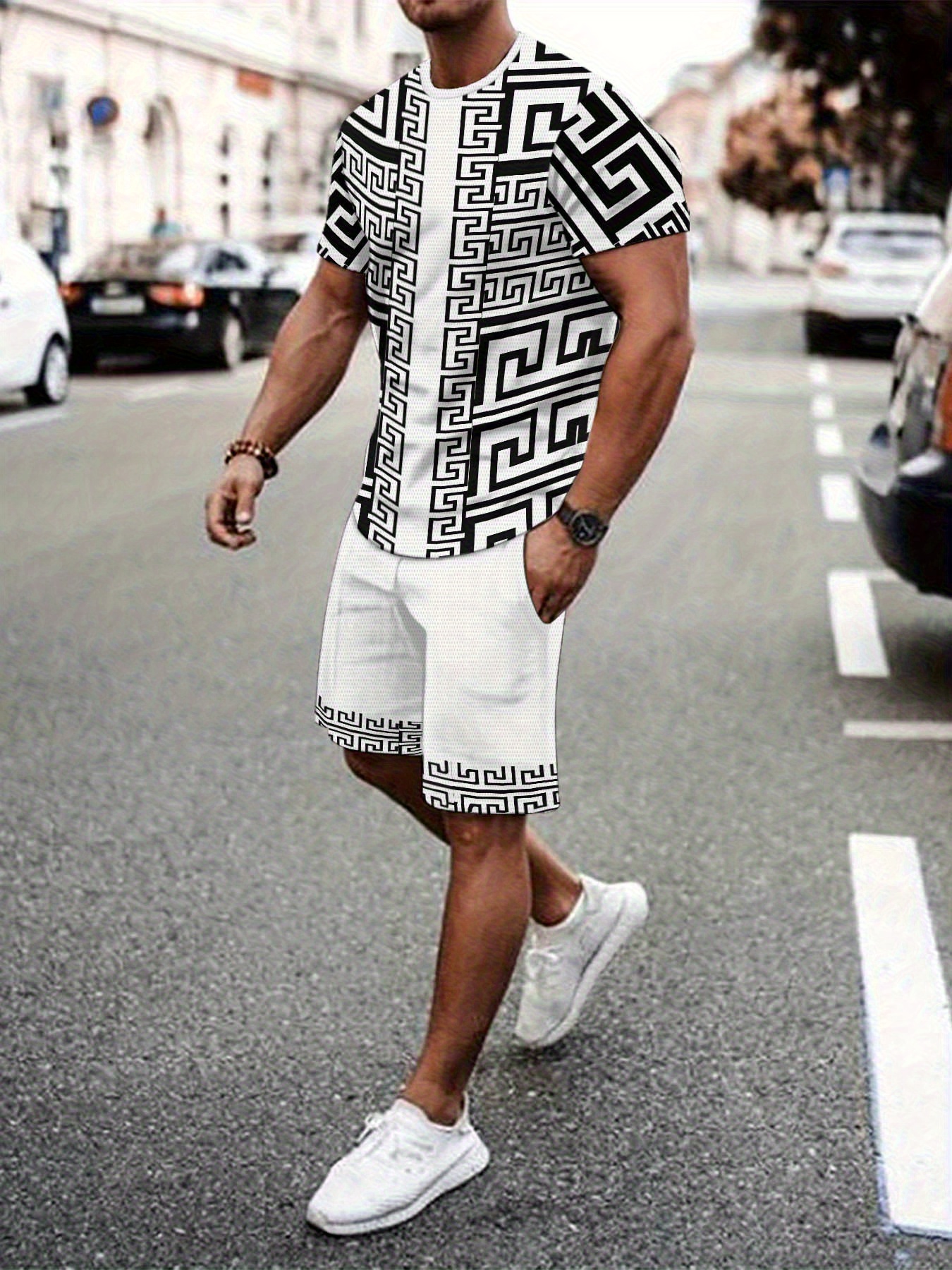 New Plus Size Men's T-shirt An - огляд і ціна Mens Fashion Trend