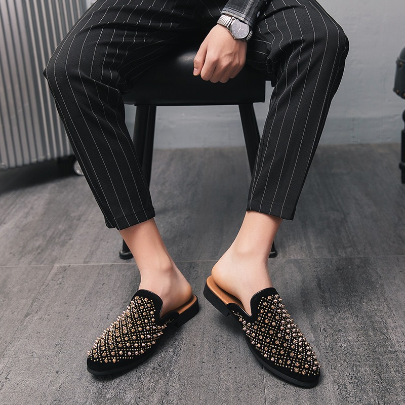 Coiffeur dress mules shoes man - огляд і ціна Suede Loafers Men