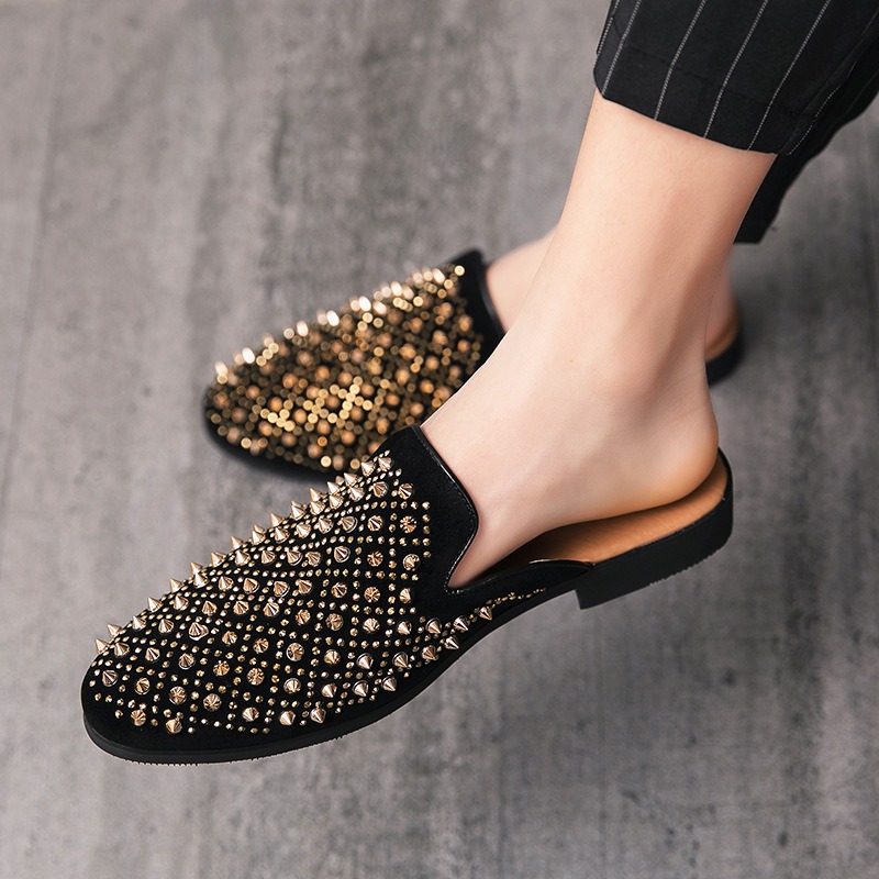 Coiffeur dress mules shoes man - огляд і ціна Suede Loafers Men