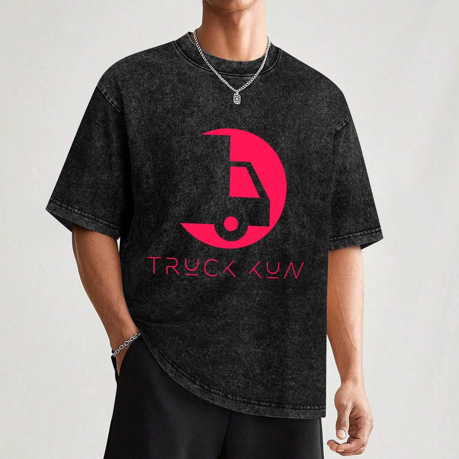 Truck Kun Pink T-Shirt Fashion - огляд і ціна Men'S Fashion Pink Shirt