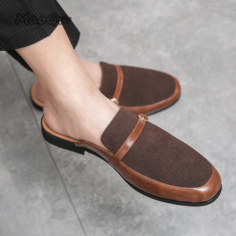 Men's Pantuflas Faux Leather & - огляд і ціна Suede Loafers Men