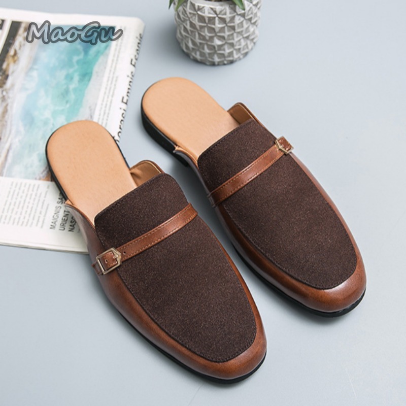 Men's Pantuflas Faux Leather & - огляд і ціна Suede Loafers Men
