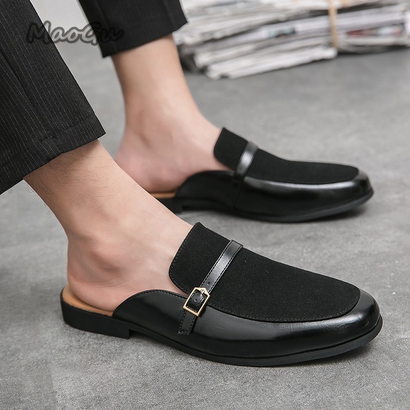 Men's Pantuflas Faux Leather & - огляд і ціна Suede Loafers Men