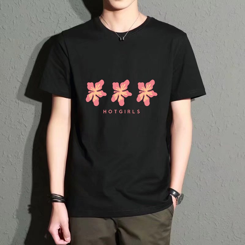 Men's Black Round-Neck Short-S - огляд і ціна Men'S Fashion Pink Shirt