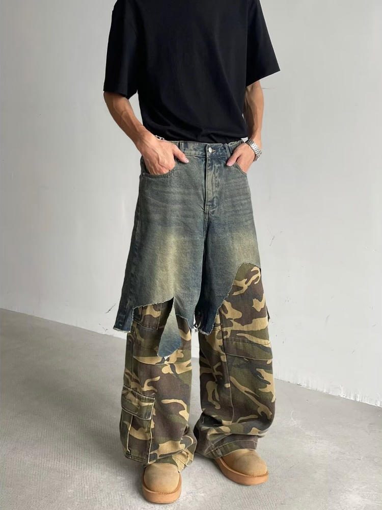2025 Ropa Y2K Grunge Camouflag - огляд і ціна Men'S Fashion Jeans 2025