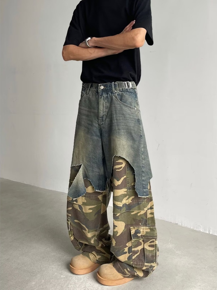 2025 Ropa Y2K Grunge Camouflag - огляд і ціна Men'S Fashion Jeans 2025