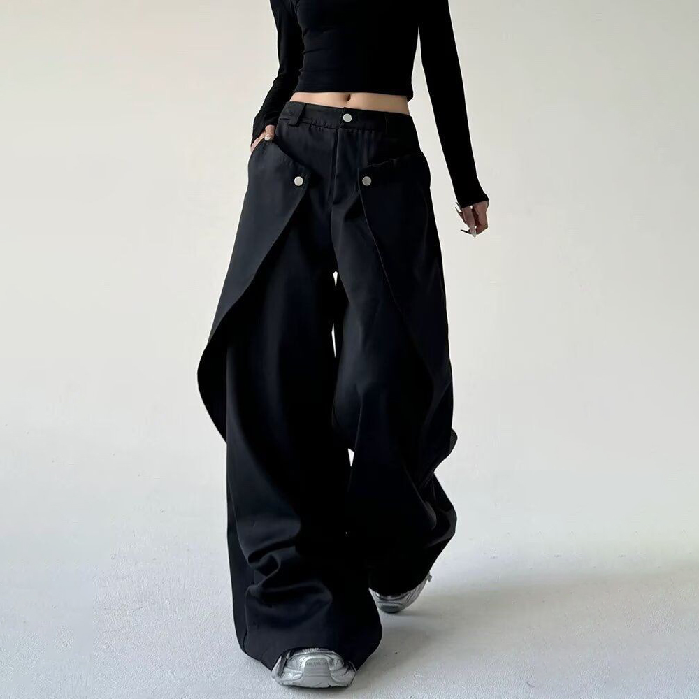 Mens Trousers Stitching Double - огляд і ціна Men'S Fashion Pants 2025