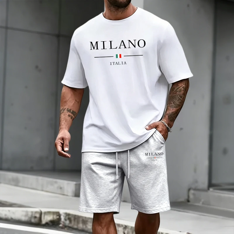 Men's Tracksuit Short Sleeve T - огляд і ціна Mens Fashion Trend