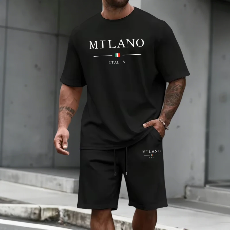 Men's Tracksuit Short Sleeve T - огляд і ціна Mens Fashion Trend