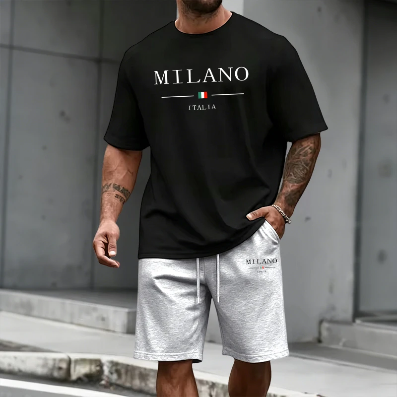 Men's Tracksuit Short Sleeve T - огляд і ціна Mens Fashion Trend
