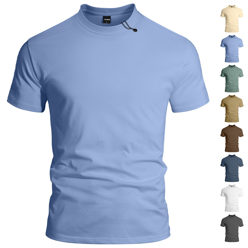 Summer Men's Simple Solid Colo - огляд і ціна Mens Fashion Combination