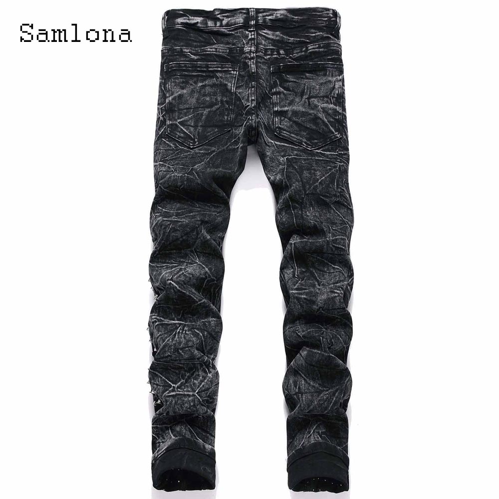 Men New Sexy Dance Rivets Jean - огляд і ціна Men'S Fashion Jeans 2025