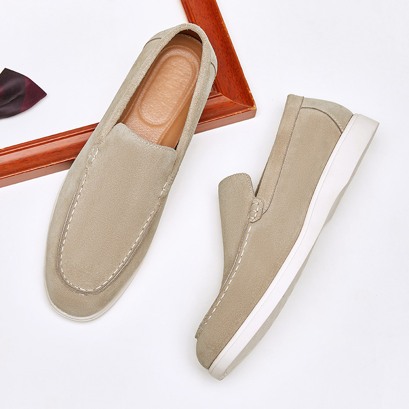 Casual Men's  Genuine Leather  - огляд і ціна Suede Loafers Men